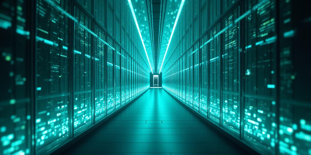 Abstract representation of secure data and cooling technology